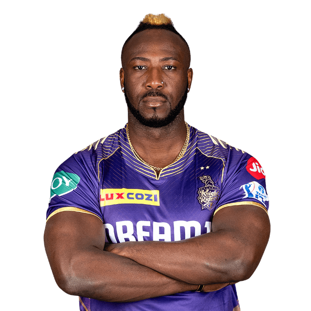 Andre Russell in action for KKR