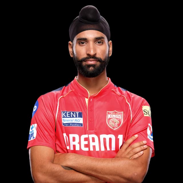 Harpreet Brar in action for PBKS