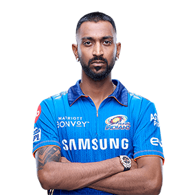 Krunal Pandya in action for RCB