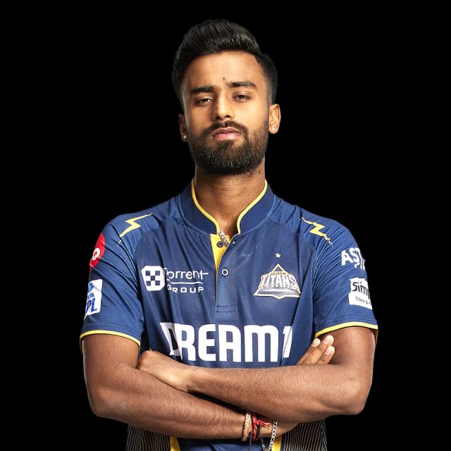 Manav Suthar in action for GT