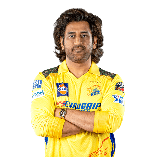 MS Dhoni in action for CSK