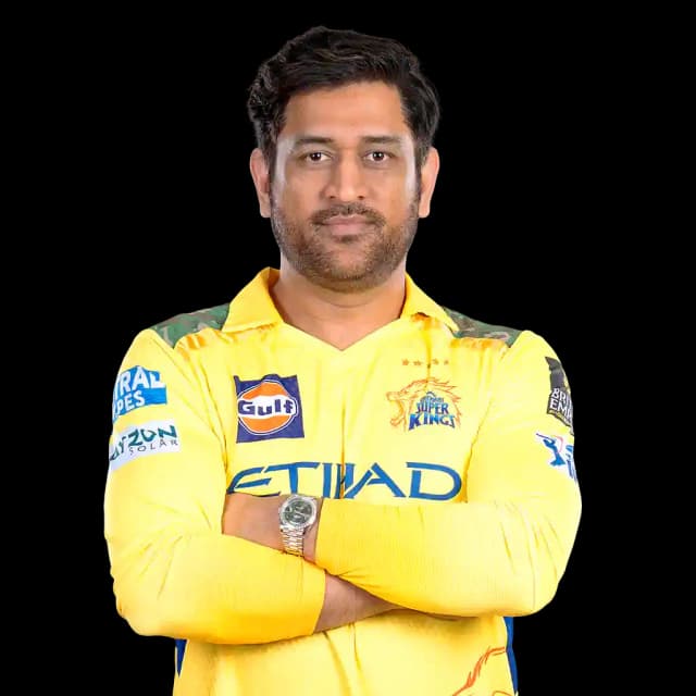 MS Dhoni in action for CSK