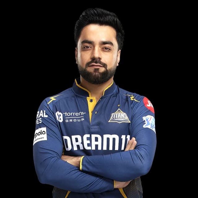 Rashid Khan in action for GT