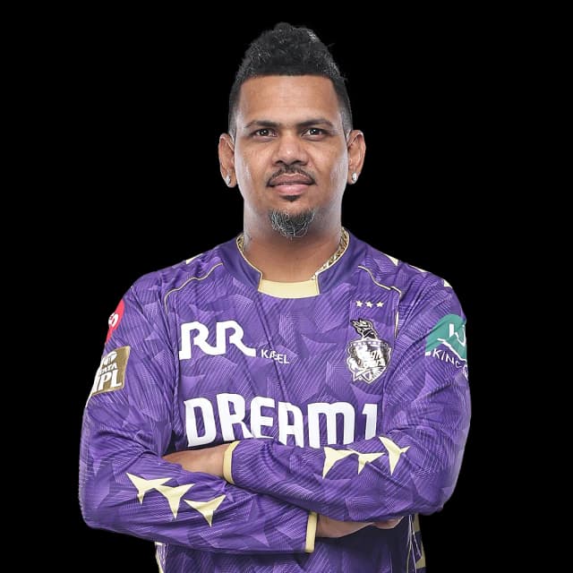 Sunil Narine in action for KKR