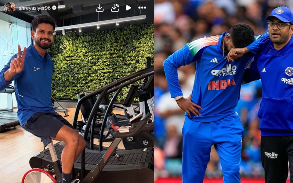 Shreyas Iyer Resumes Training After Spleen Injury, Targets Early 2026 Return image