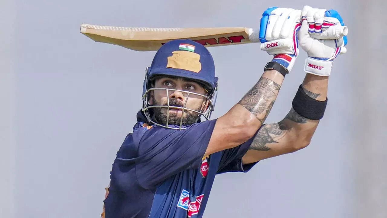Virat Kohli Becomes Fastest to 16,000 List A Runs During Sensational Vijay Hazare Trophy Return